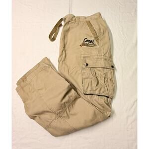 Coogi Cargo Pants Australia Mens size 38 khaki Pocket Utility Pocket Streetwear